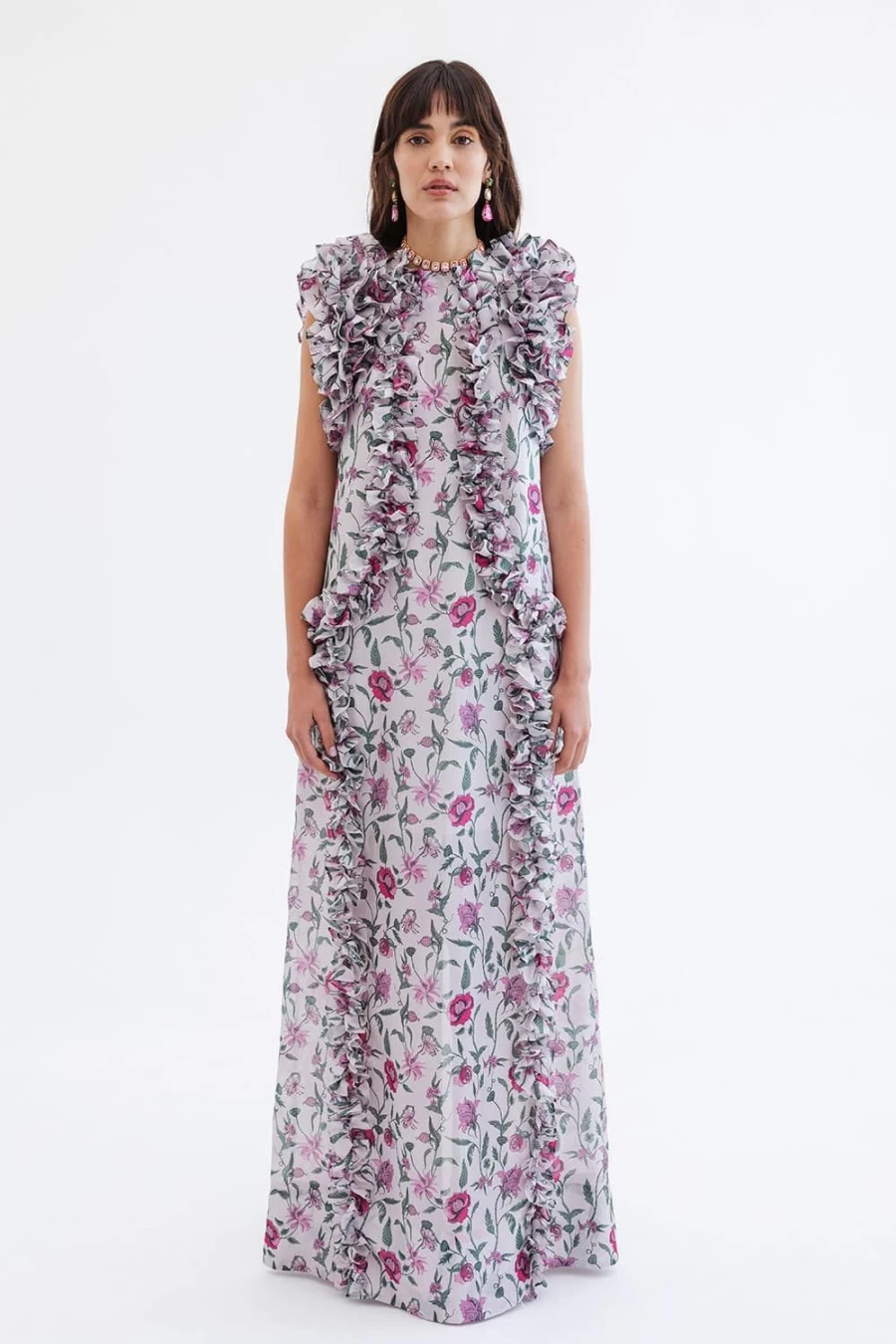 "Isla & White Women's Senta Dress - Elegant & Stylish Floral Summer Dress"