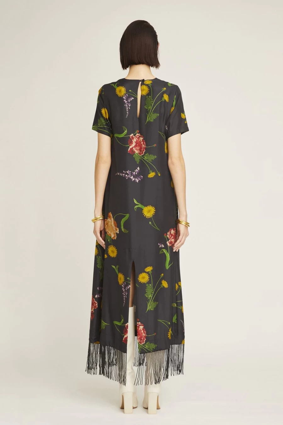 Isla & White Women's Calie Dress - Elegant Floral Summer Dress for Women