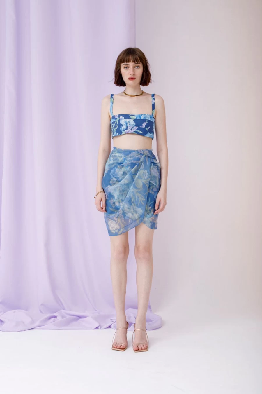 Isla & White Women's Zehra Skirt - Elegant & Stylish Floral Printed Midi Skirt for Women