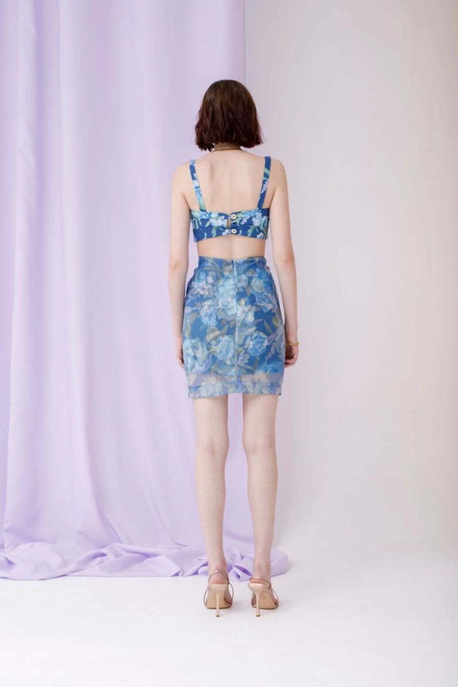 Isla & White Women's Zehra Skirt - Elegant & Stylish Floral Printed Midi Skirt for Women